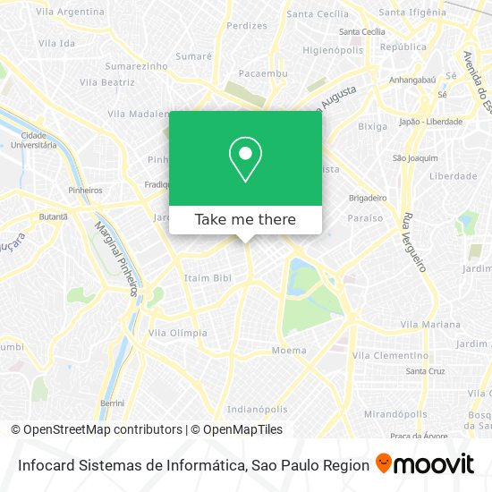 Mapa Infocard Sistemas de Informática