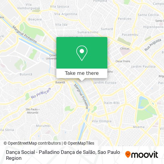 Dança Social - Palladino Dança de Salão map