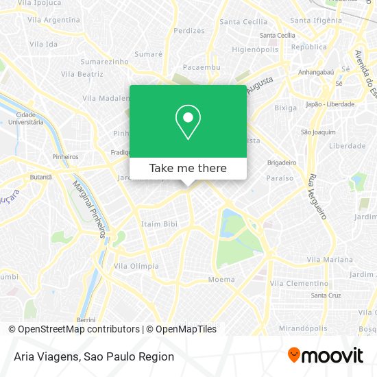 Aria Viagens map