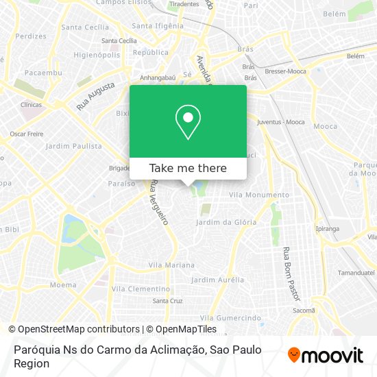 Paróquia Ns do Carmo da Aclimação map