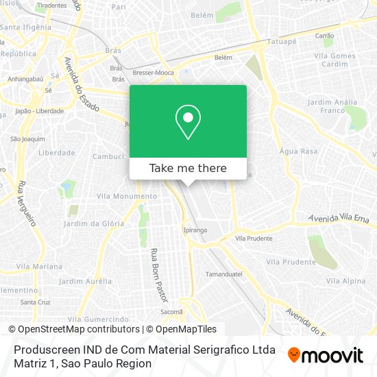 Produscreen IND de Com Material Serigrafico Ltda Matriz 1 map