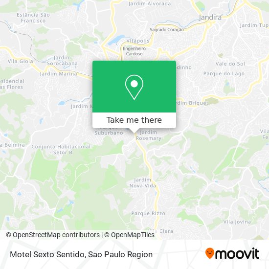 Motel Sexto Sentido map