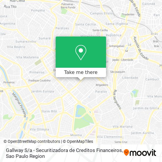 Mapa Gallway S / a - Securitizadora de Creditos Financeiros