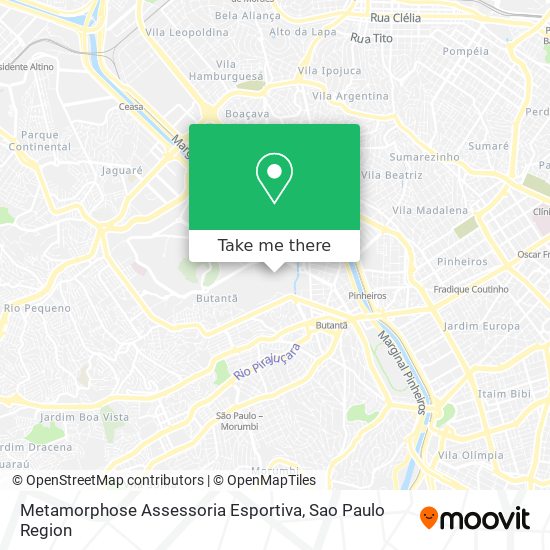 Metamorphose Assessoria Esportiva map