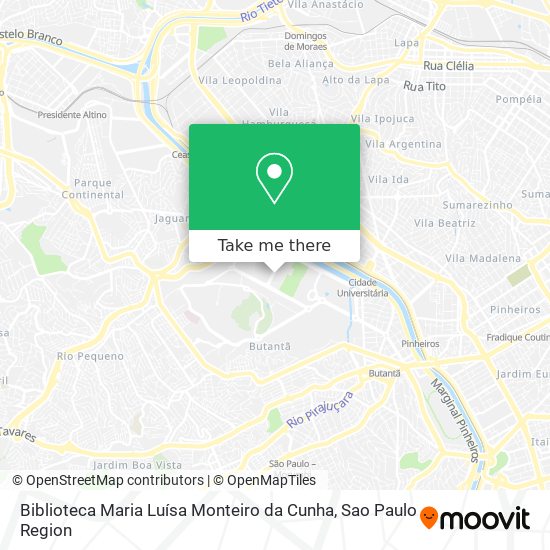 Mapa Biblioteca Maria Luísa Monteiro da Cunha