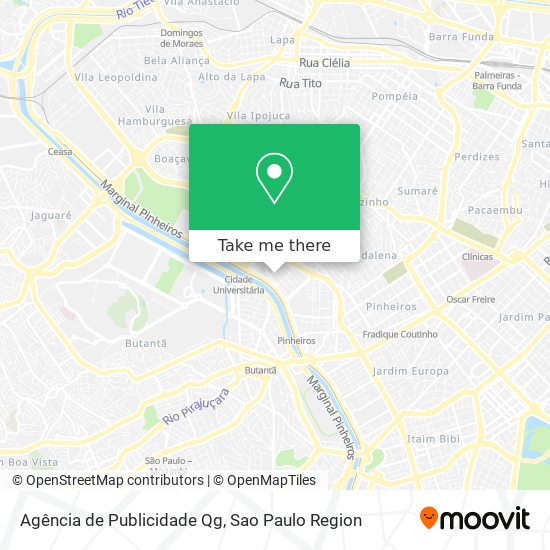 Agência de Publicidade Qg map