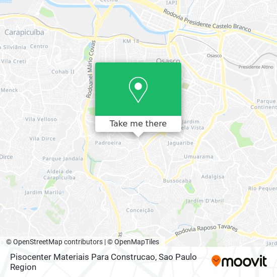 Mapa Pisocenter Materiais Para Construcao