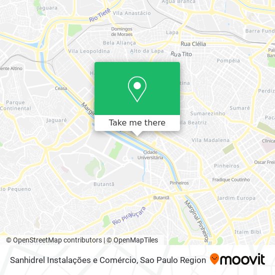 Sanhidrel Instalações e Comércio map