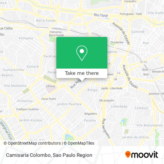 Camisaria Colombo map