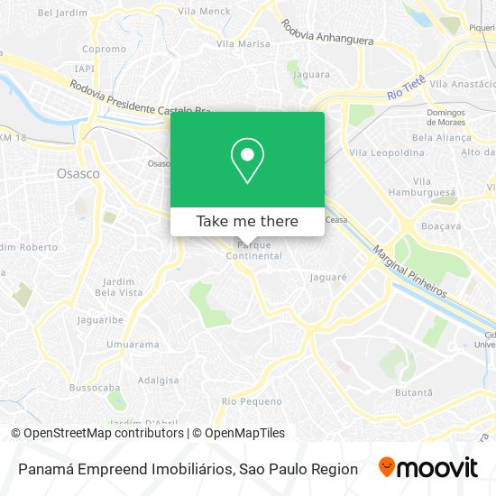 Panamá Empreend Imobiliários map