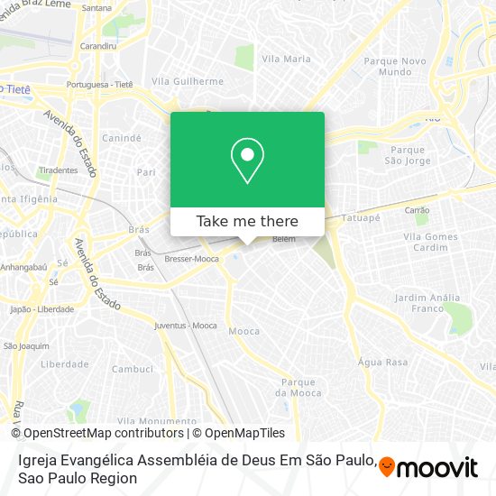 Igreja Evangélica Assembléia de Deus Em São Paulo map