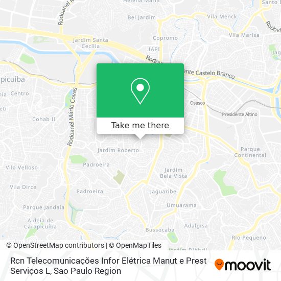 Rcn Telecomunicações Infor Elétrica Manut e Prest Serviços L map