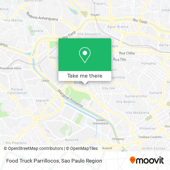 Food Truck Parrillocos map