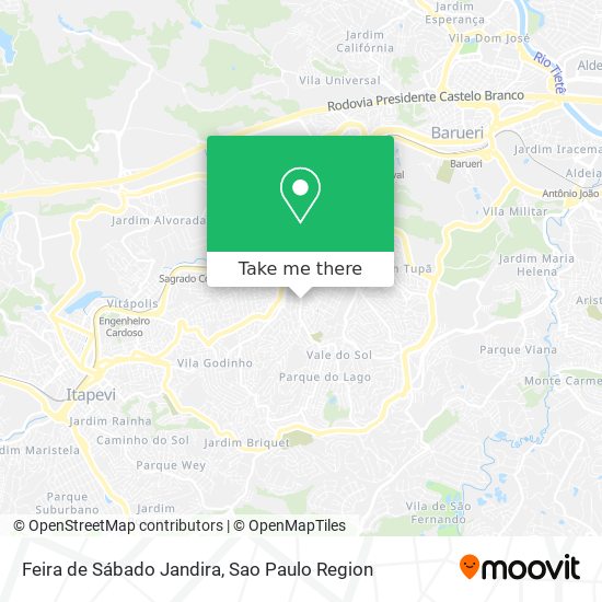 Feira de Sábado Jandira map