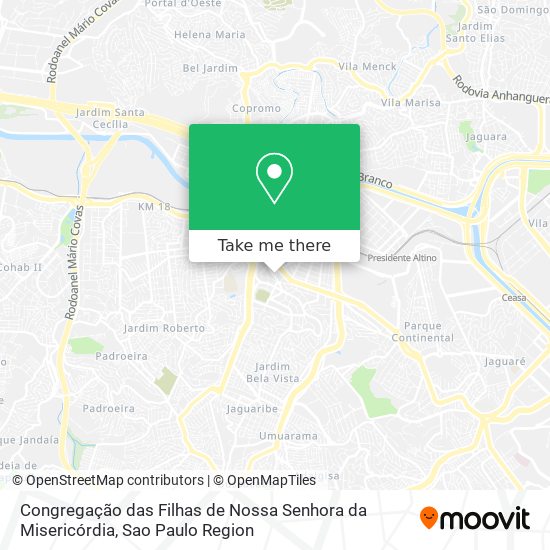 Congregação das Filhas de Nossa Senhora da Misericórdia map
