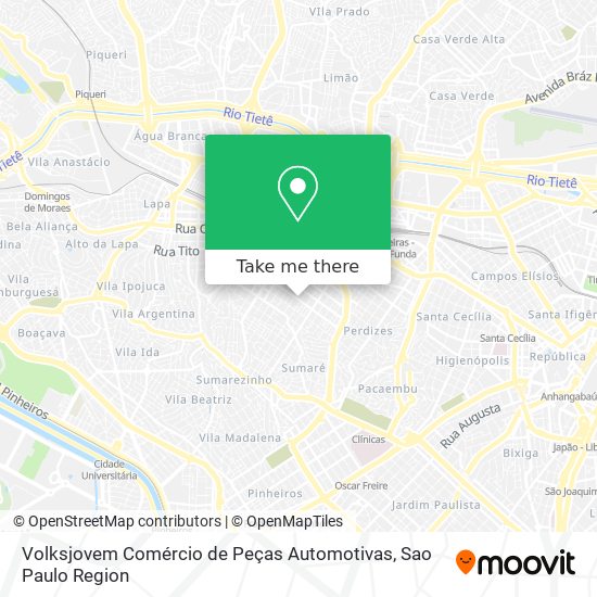 Volksjovem Comércio de Peças Automotivas map