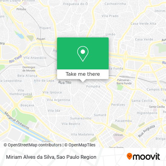 Miriam Alves da Silva map