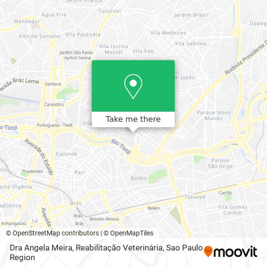 Dra Angela Meira, Reabilitação Veterinária map