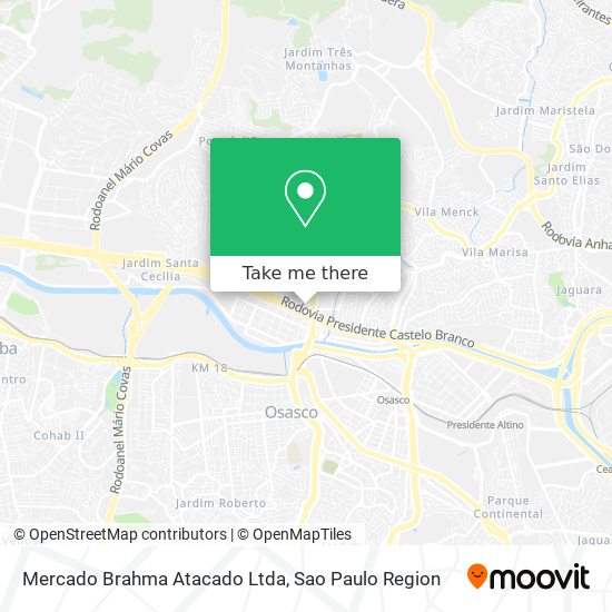 Mercado Brahma Atacado Ltda map