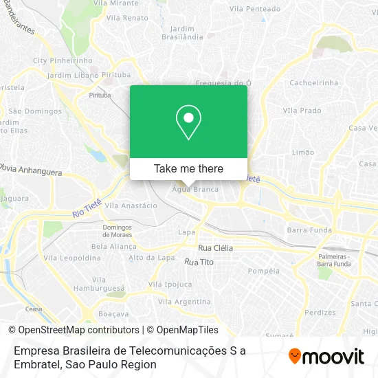 Empresa Brasileira de Telecomunicações S a Embratel map
