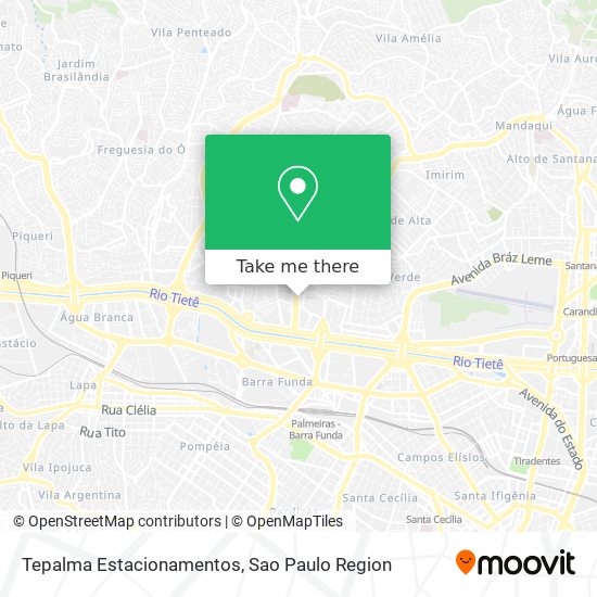 Tepalma Estacionamentos map