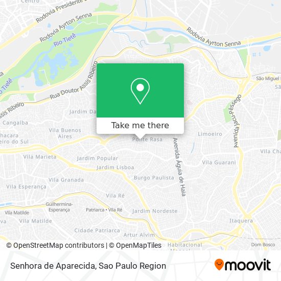 Senhora de Aparecida map