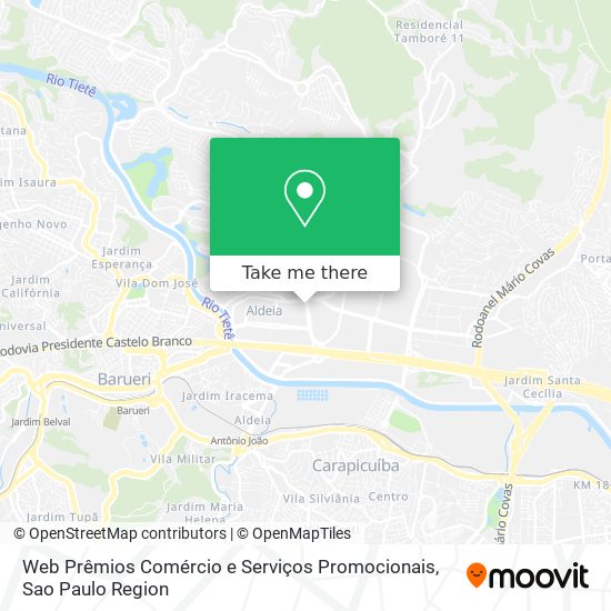 Web Prêmios Comércio e Serviços Promocionais map