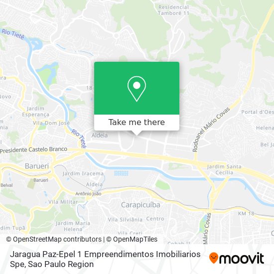 Mapa Jaragua Paz-Epel 1 Empreendimentos Imobiliarios Spe