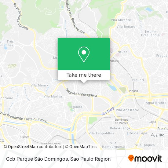 Mapa Ccb Parque São Domingos