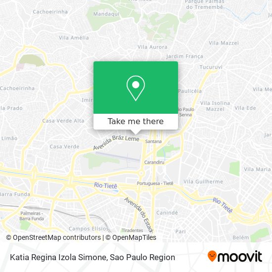 Katia Regina Izola Simone map