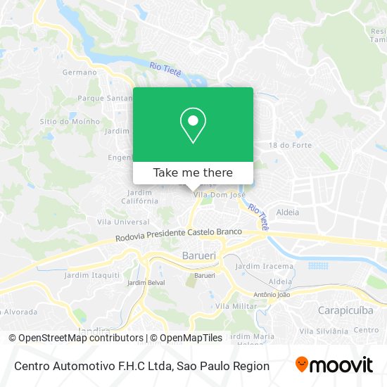 Centro Automotivo F.H.C Ltda map