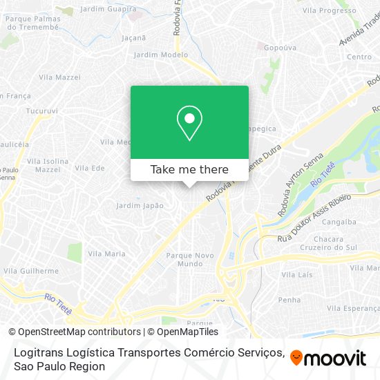 Mapa Logitrans Logística Transportes Comércio Serviços