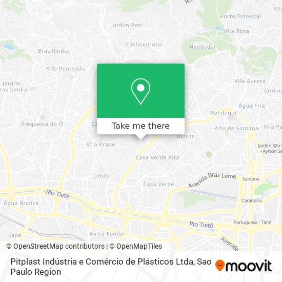 Pitplast Indústria e Comércio de Plásticos Ltda map