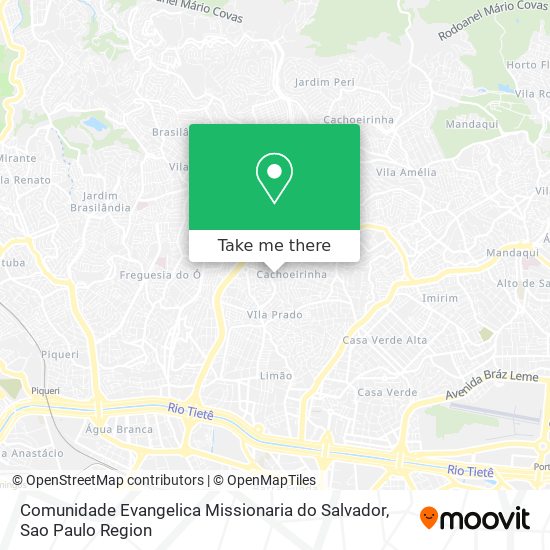 Comunidade Evangelica Missionaria do Salvador map