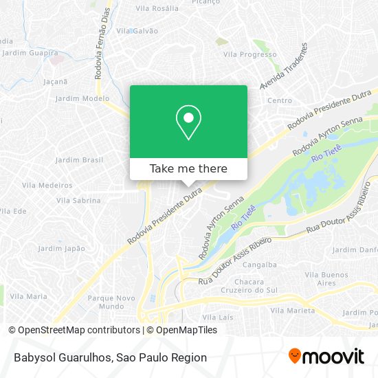 Mapa Babysol Guarulhos