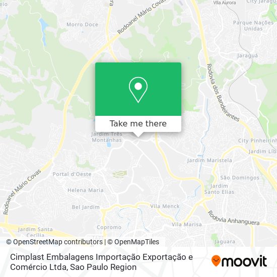 Cimplast Embalagens Importação Exportação e Comércio Ltda map