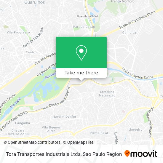 Tora Transportes Industriais Ltda map