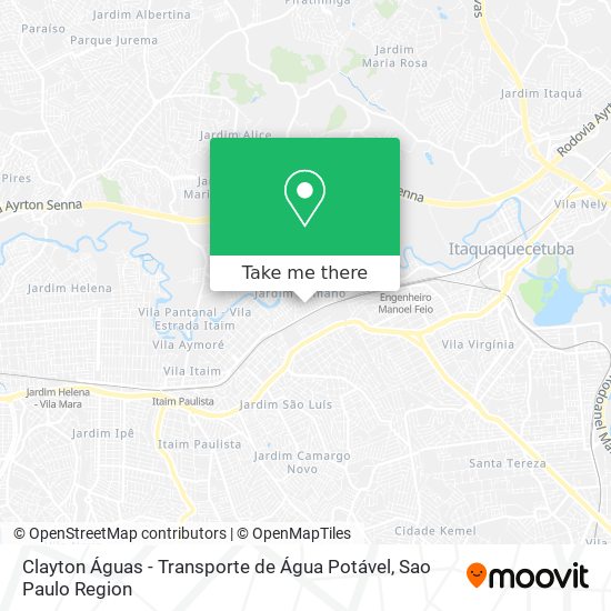 Clayton Águas - Transporte de Água Potável map