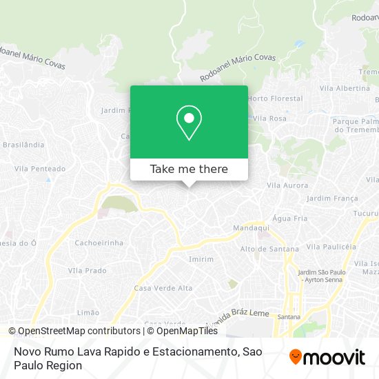 Novo Rumo Lava Rapido e Estacionamento map