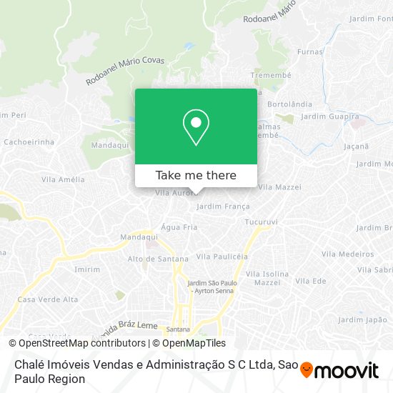 Chalé Imóveis Vendas e Administração S C Ltda map