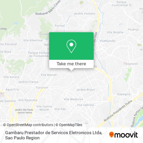 Gambaru Prestador de Servicos Eletronicos Ltda map