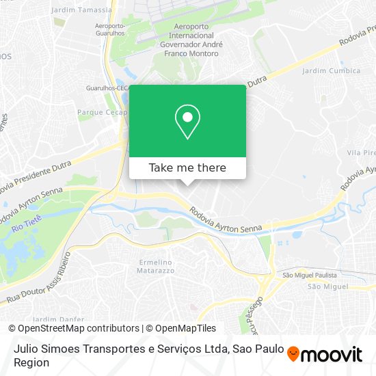 Julio Simoes Transportes e Serviços Ltda map