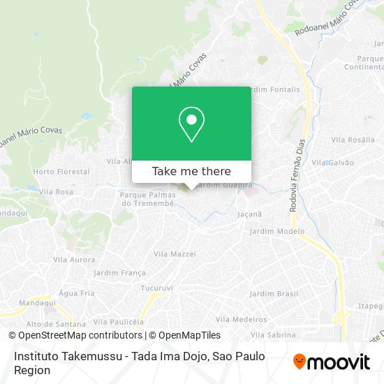 Instituto Takemussu - Tada Ima Dojo map