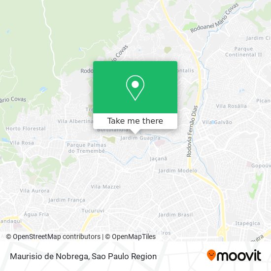 Mapa Maurisio de Nobrega