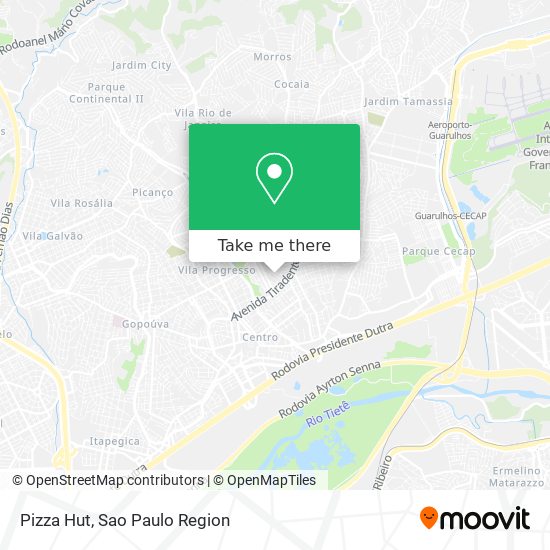 Mapa Pizza Hut