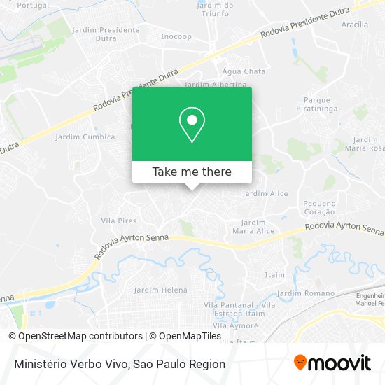 Ministério Verbo Vivo map