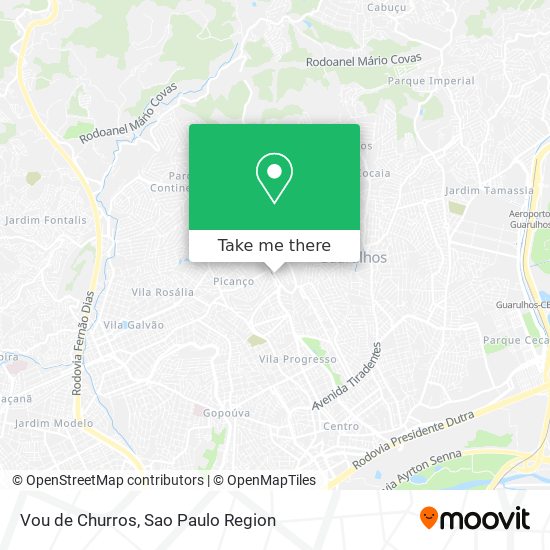 Mapa Vou de Churros