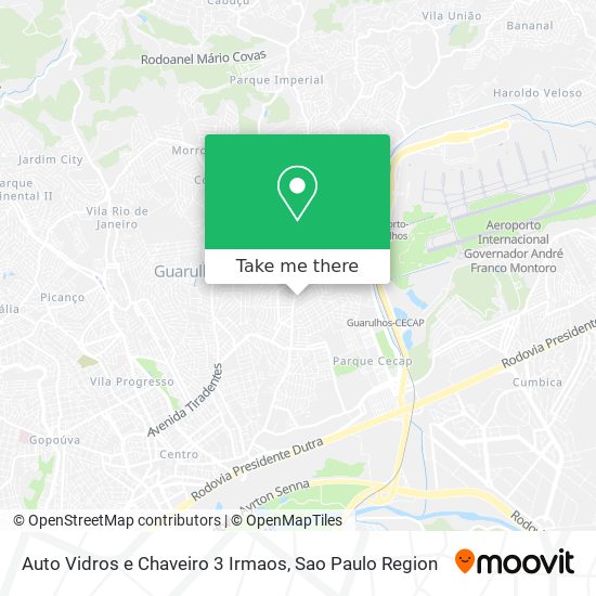Auto Vidros e Chaveiro 3 Irmaos map