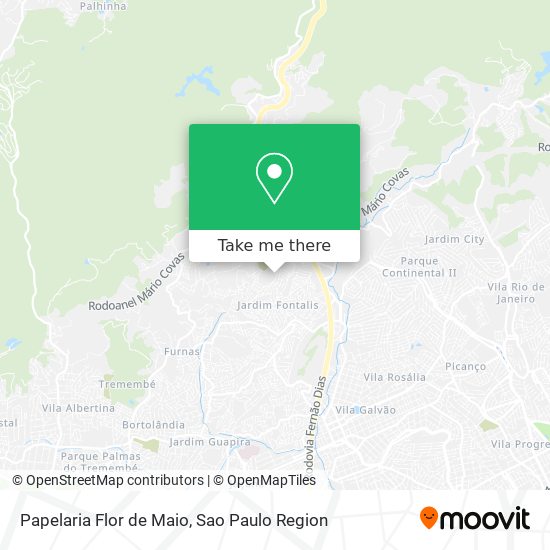 Papelaria Flor de Maio map