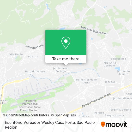 Mapa Escritório Vereador Wesley Casa Forte